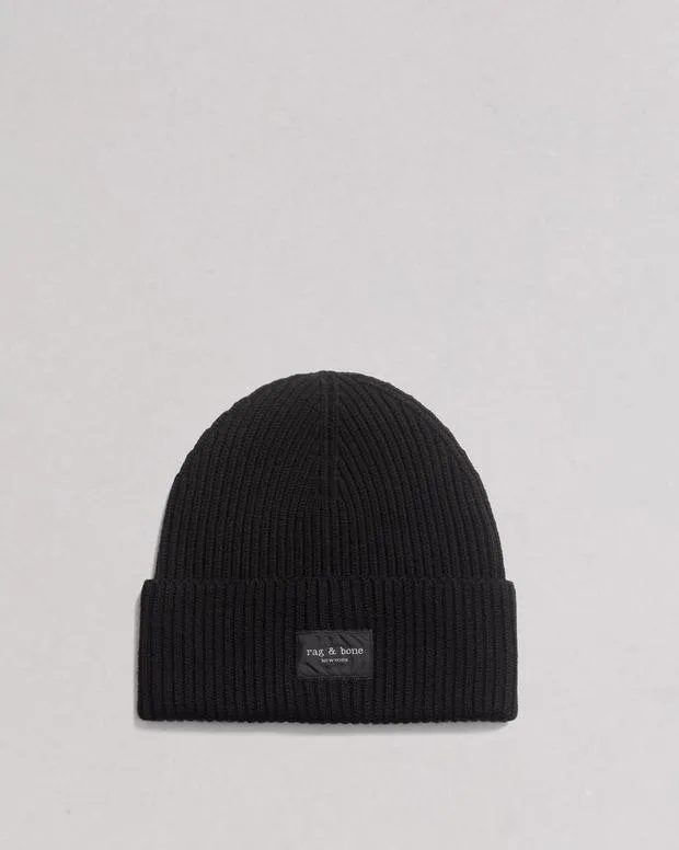 JewelryHats and Gloves rag and bone WomenMen Blake Beanie BlackChocolate BrownIvory