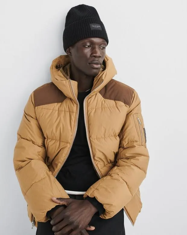 JewelryHats and Gloves rag and bone WomenMen Blake Beanie BlackChocolate BrownIvory