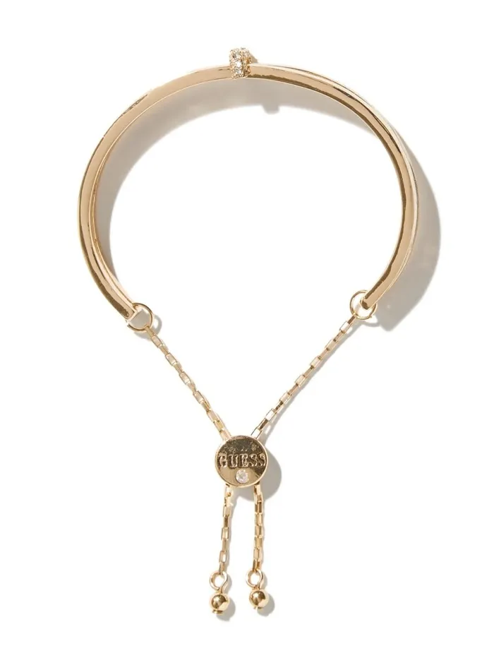 Jewelry Women GUESS GoldTone Bangle Slider Bracelet Gold Jewelry Women GUESS GoldTone Bangle Slider Bracelet Gold