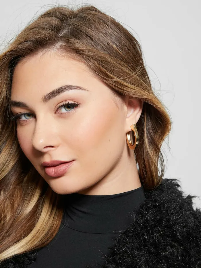 Jewelry Women GUESS GoldTone G Hoop Earrings Gold Jewelry Women GUESS GoldTone G Hoop Earrings Gold