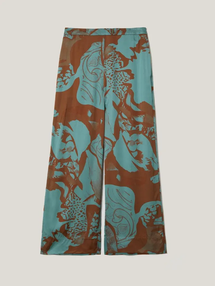 Jigsaw Collage Stitch Detail Trouser Blue Women Trousers