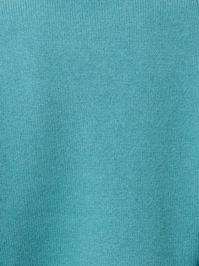 Jigsaw Compact Wool Cashmere Blend Jumper Powder Blue Women Knitwear and Cashmere