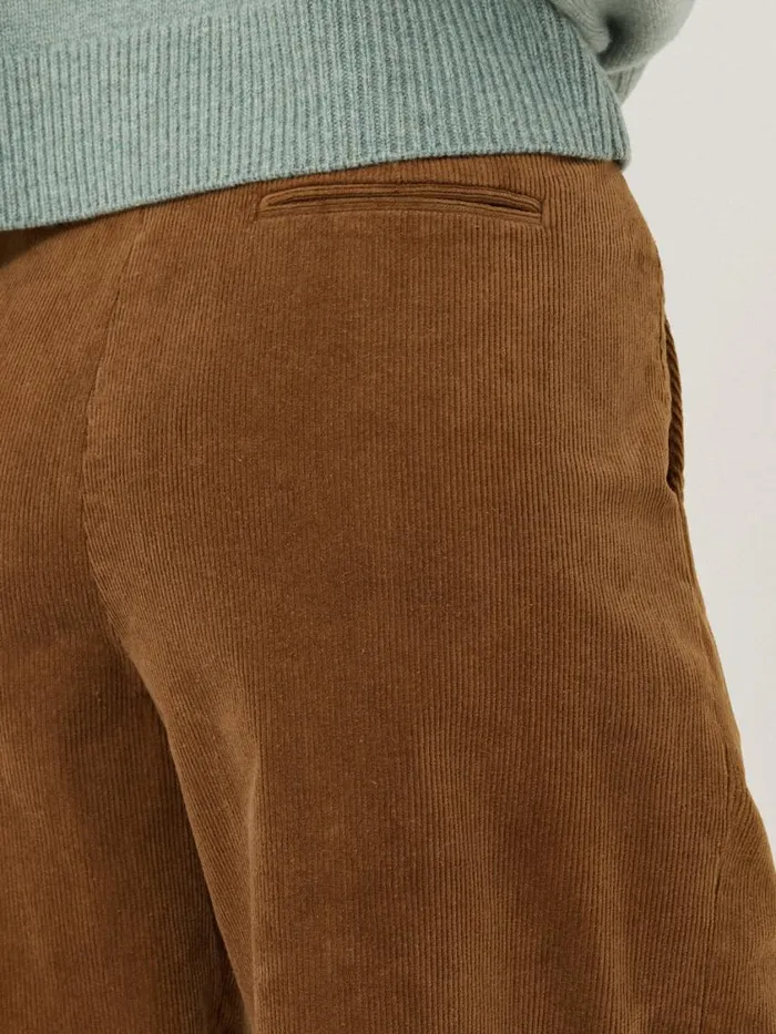 Jigsaw Corduroy Pleat Trouser Brown Women Trousers