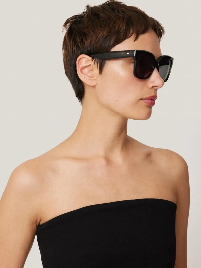 Jigsaw Crepe Ponte Jersey Strapless Top Black Women Party