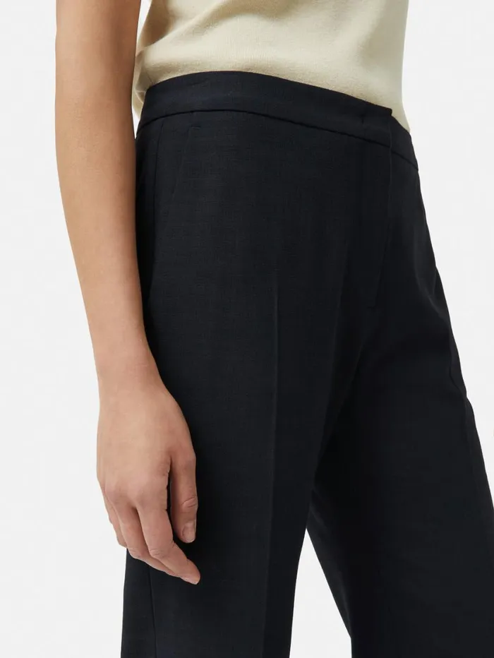Jigsaw Crosshatch Mason Trouser Navy Women Suits and Tailoring