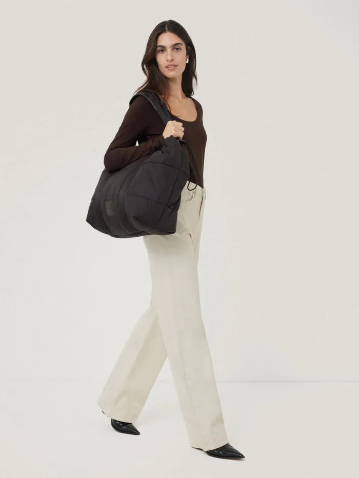 Jigsaw Double Front Ballet Neck Top Brown Women Pyjamas and Loungewear