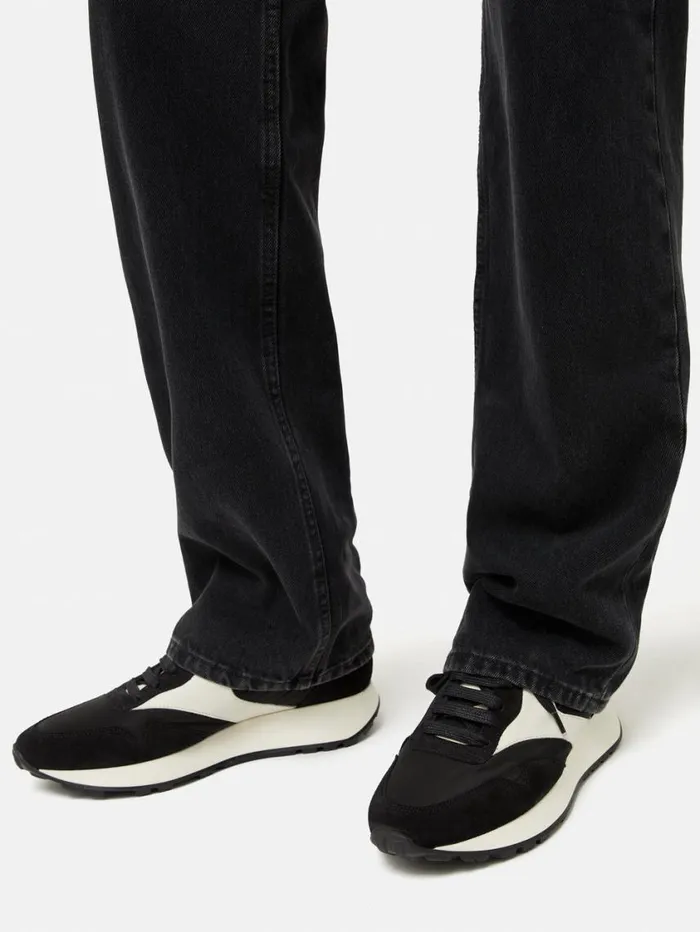 Jigsaw Finsbury Vintage Runner Trainer Black Women Trainers