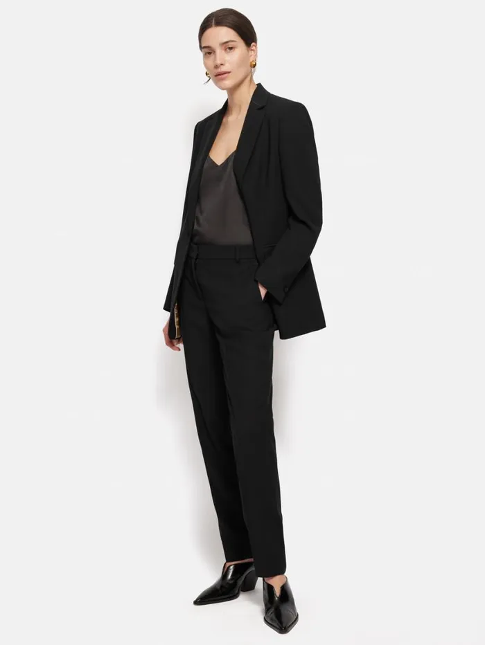 Jigsaw Fluid Twill Knox Blazer Black Women Suits and Tailoring