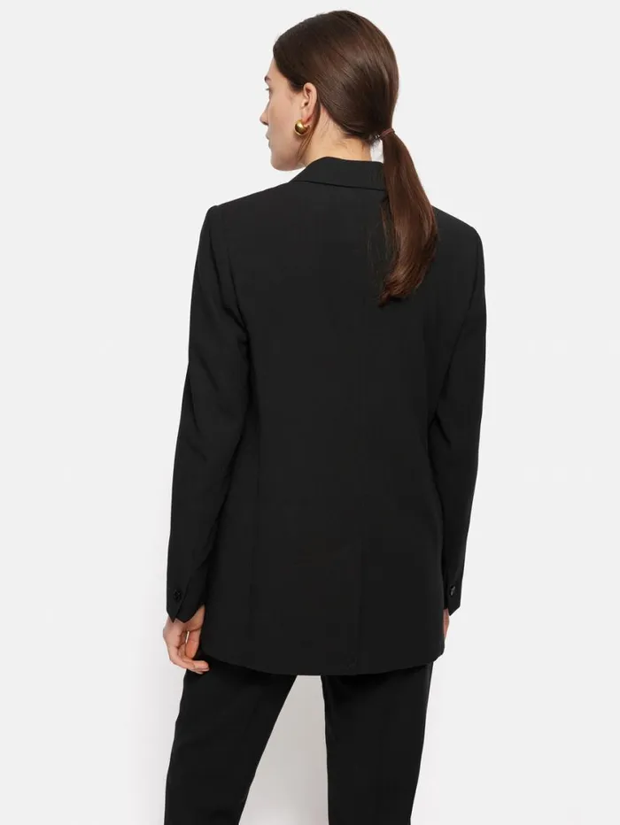 Jigsaw Fluid Twill Knox Blazer Black Women Suits and Tailoring