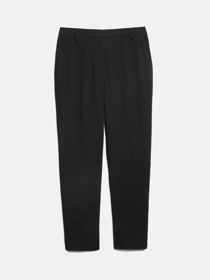 Jigsaw Fluid Twill Palmer Trouser Black Women Suits and Tailoring