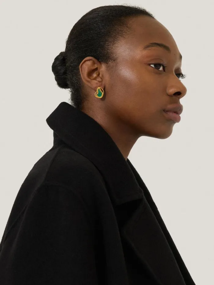 Jigsaw Gold Vermeil Earring Gold Women Party
