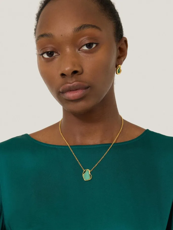 Jigsaw Gold Vermeil Necklace Gold Women Party