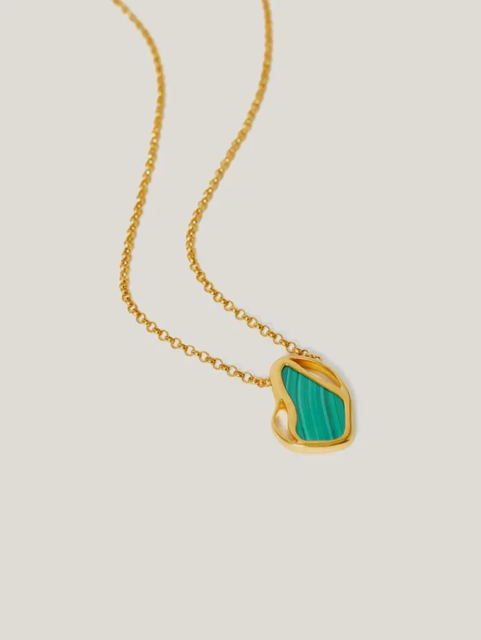 Jigsaw Gold Vermeil Necklace Gold Women Party