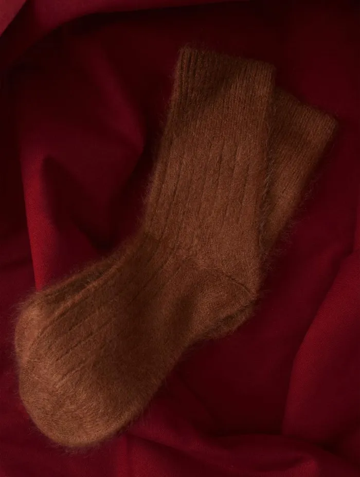Jigsaw Halo Cashmere Sock Ginger Women Pyjamas and Loungewear