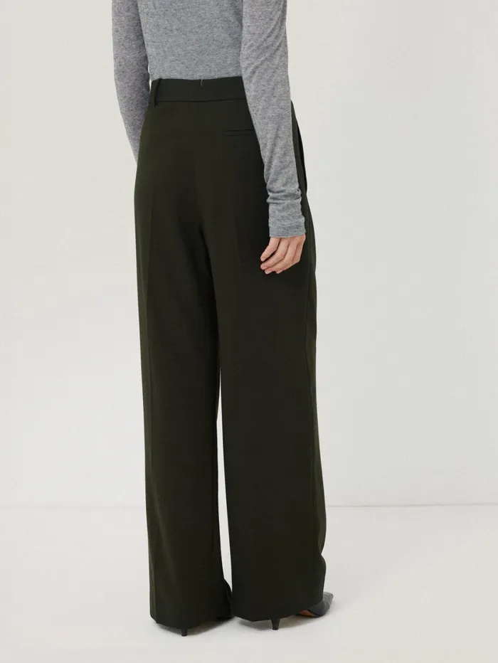 Jigsaw Kemp Fluid Twill Trouser Green Women Suits and Tailoring