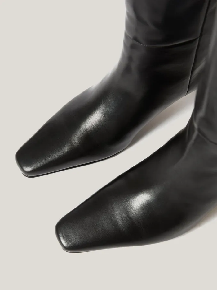 Jigsaw Leather Bobbi Knee High Boot Black Women Boots