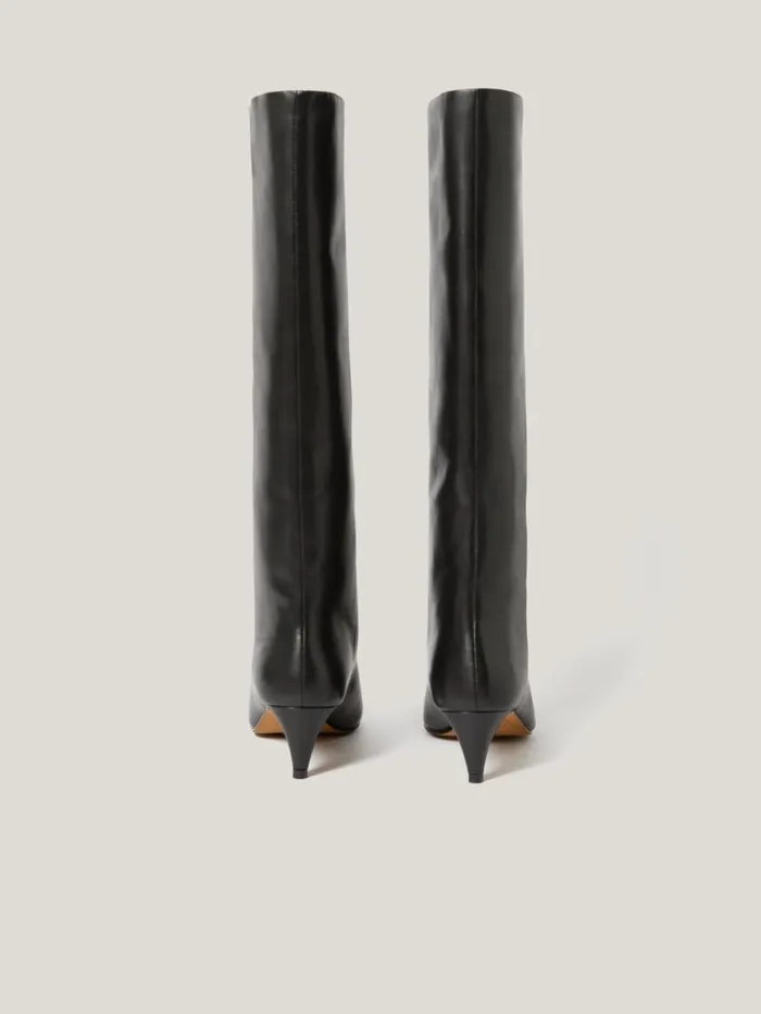 Jigsaw Leather Bobbi Knee High Boot Black Women Boots