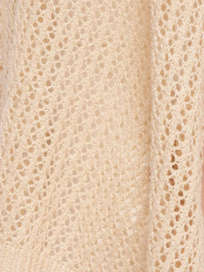 Jigsaw Linen Poncho Cream Women Ponchos and Scarves