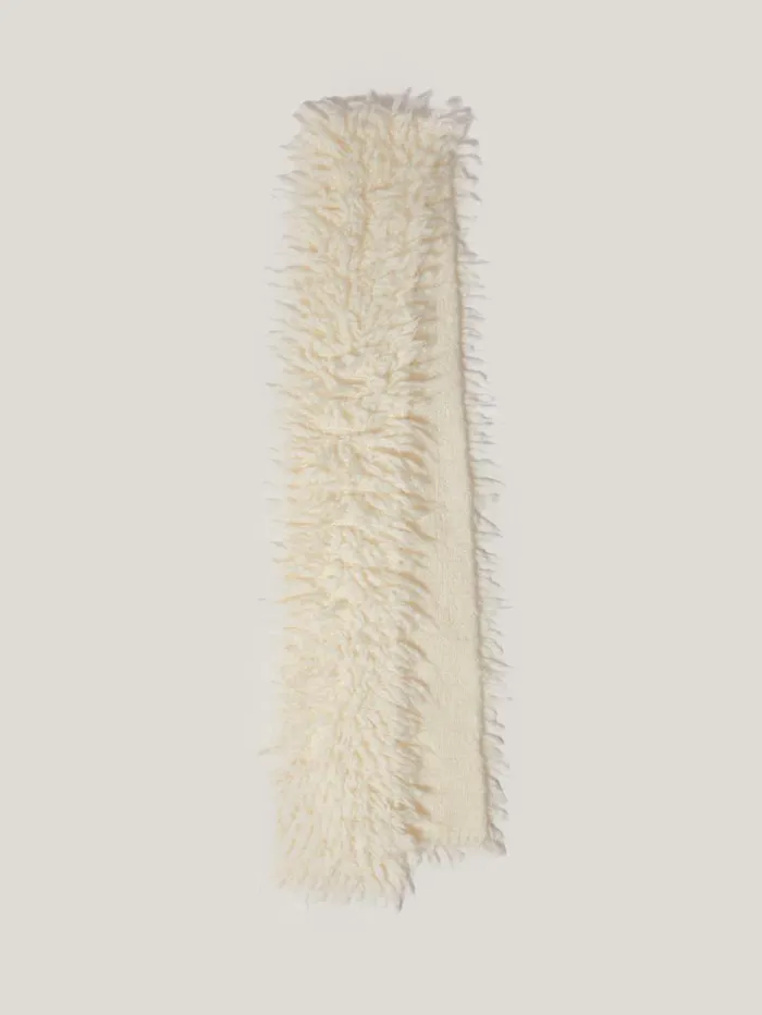 Jigsaw Looped Knitted Scarf Cream Women Ponchos and Scarves