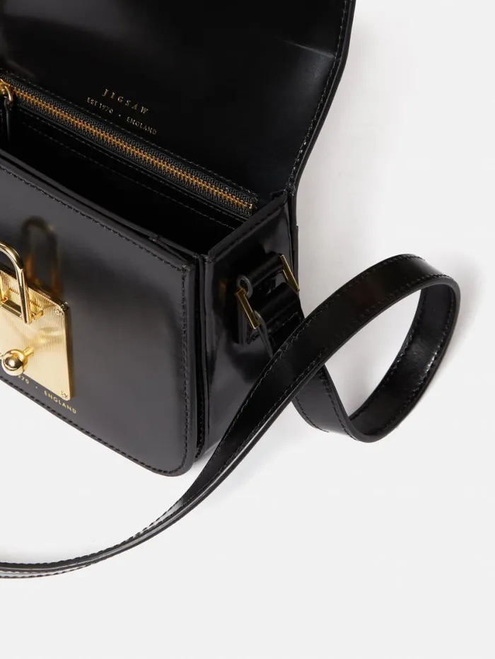 Jigsaw Meret Crossbody Black Women Leather