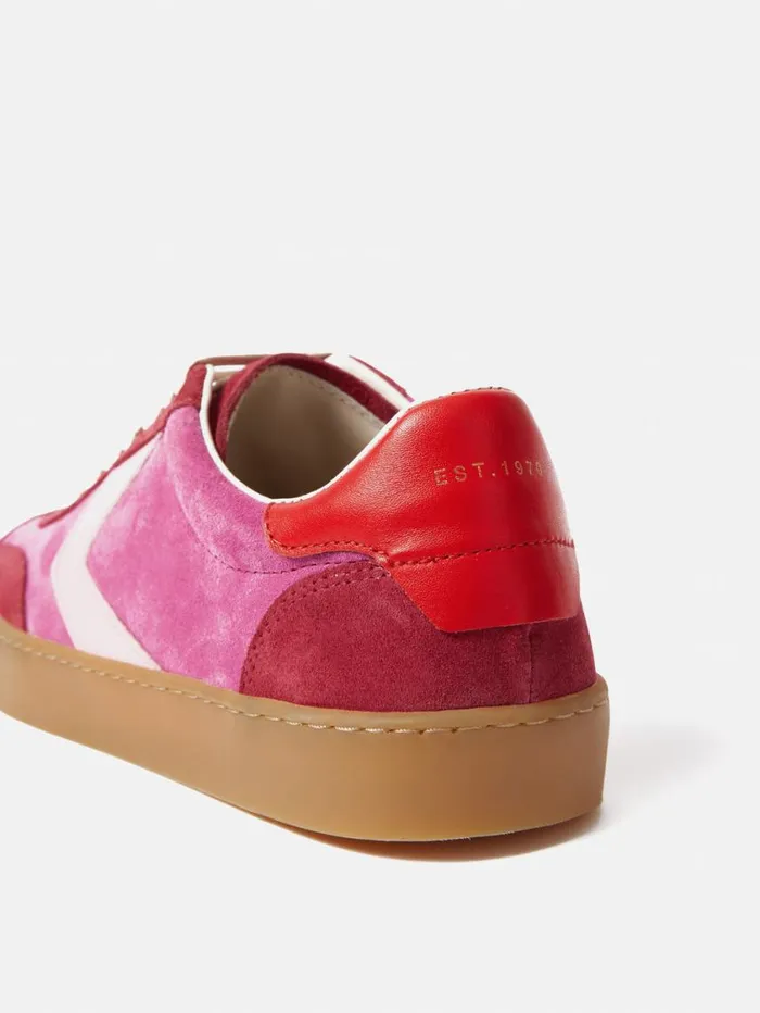 Jigsaw Portland Vintage Classic Trainer Pink Women Trainers