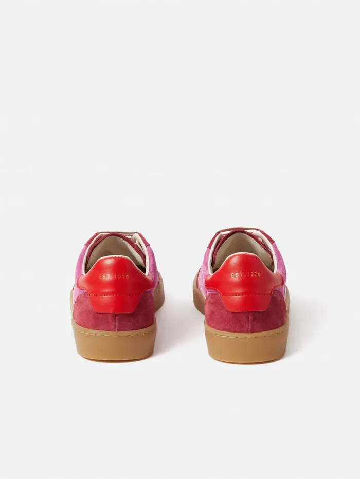 Jigsaw Portland Vintage Classic Trainer Pink Women Trainers