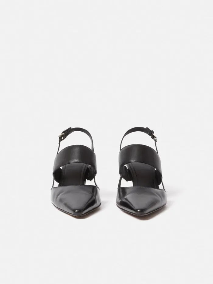 Jigsaw Russo Kitten Heel Black Women Leather
