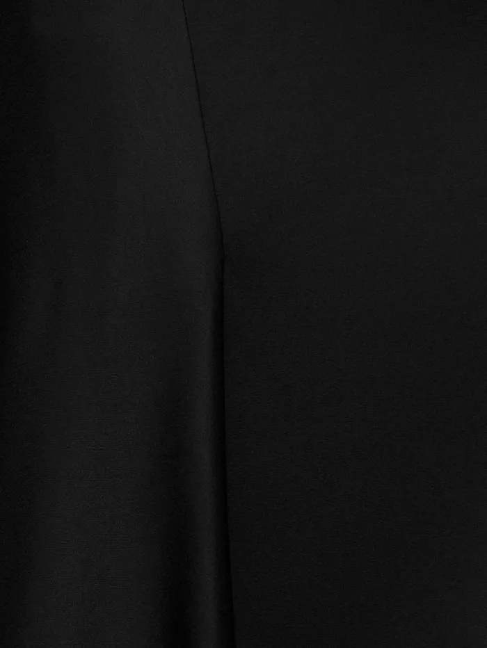 Jigsaw Satin Bias Asymmetric Skirt Black Women Skirts