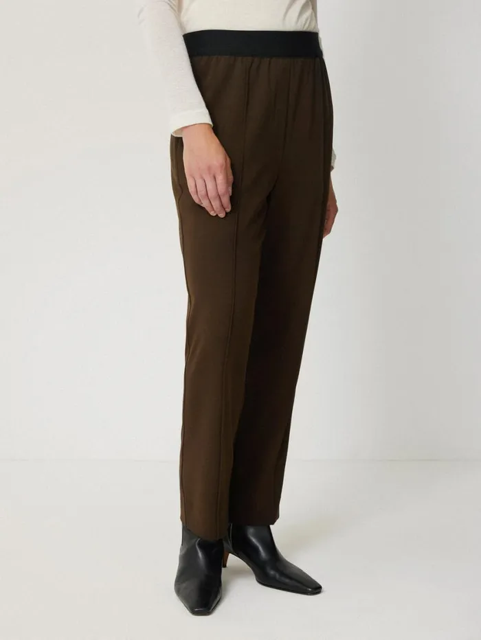 Jigsaw Tailored Smart Jogger Khaki Women Trousers