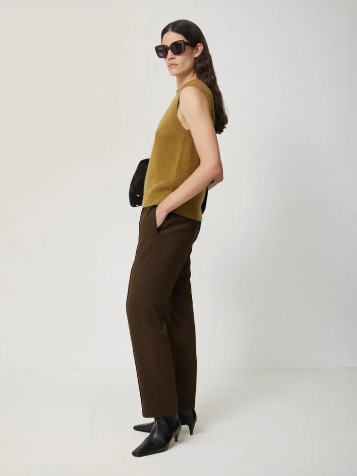 Jigsaw Tailored Smart Jogger Khaki Women Trousers