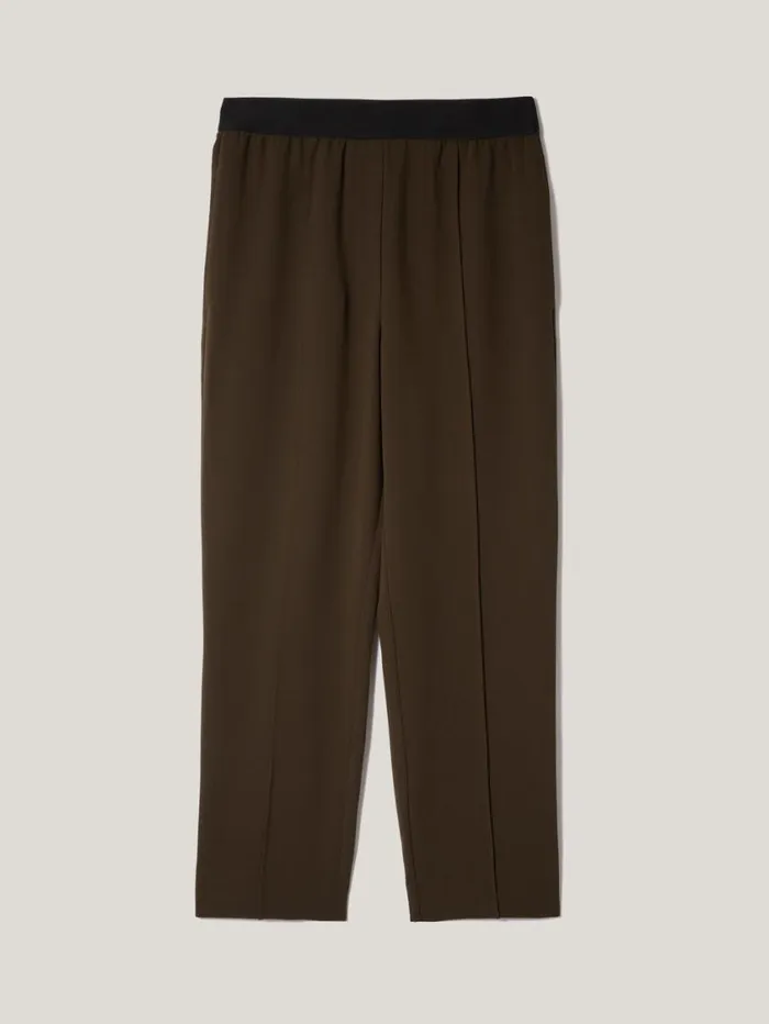 Jigsaw Tailored Smart Jogger Khaki Women Trousers