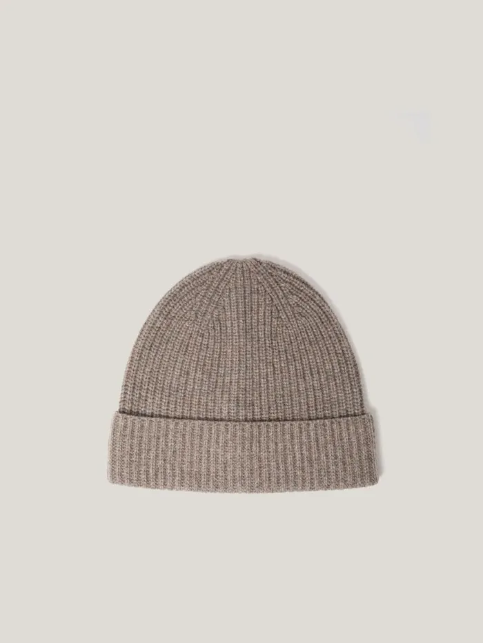 Jigsaw Wool Cashmere Blend Beanie Oatmeal Women Hats and Gloves