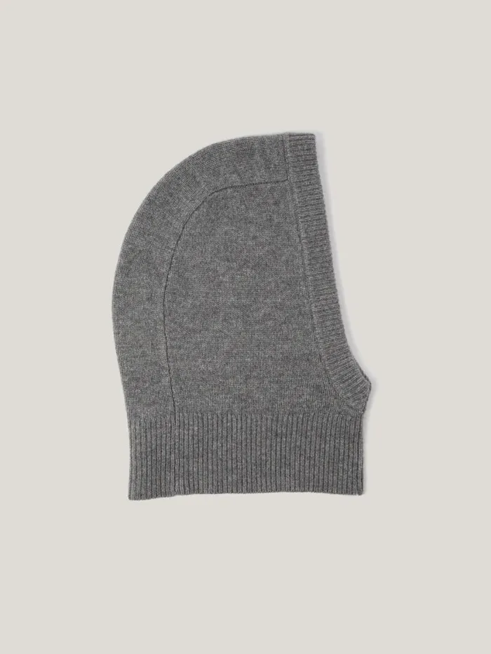 Jigsaw Wool Cashmere Blend Hooded Snood Grey Women Knitwear and Cashmere