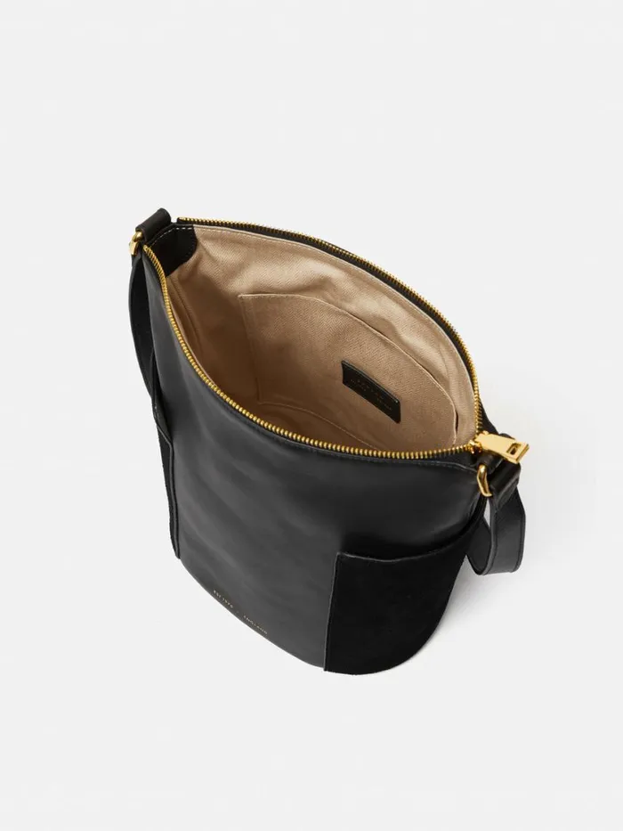 Jigsaw York Slouchy Bucket Bag Black Women Wallets and Card Holders