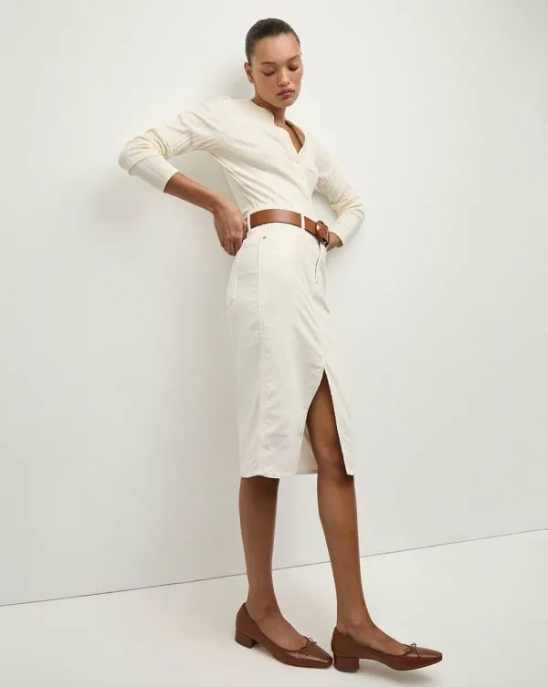 Jocelyn Henley Shirt Ivory Women Veronica Beard Tops Jocelyn Henley Shirt Ivory Women Veronica Beard Tops