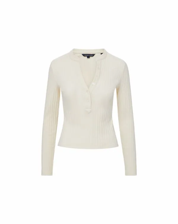 Jocelyn Henley Shirt Ivory Women Veronica Beard Tops Jocelyn Henley Shirt Ivory Women Veronica Beard Tops