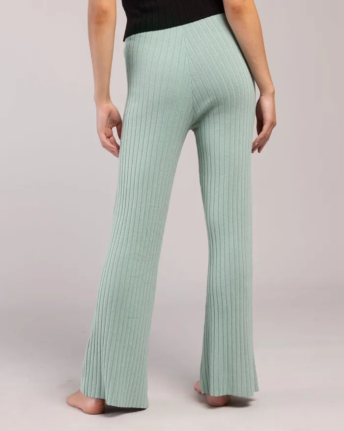 Joggers Bloch Adult Rib Lounge Wide Leg Pant Sage Rib