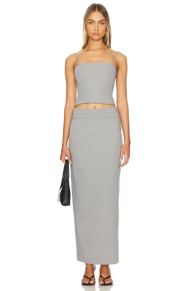 Jones Maxi Skirt Gray Women Lovers and Friends Skirts Jones Maxi Skirt Gray Women Lovers and Friends Skirts
