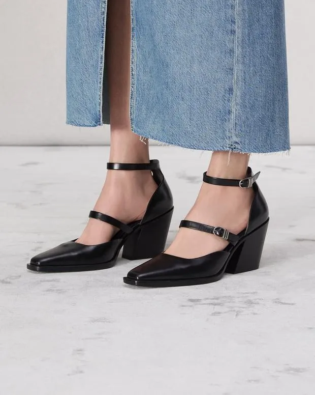 Joni Mary Jane Shoes Black Heels rag and bone Women