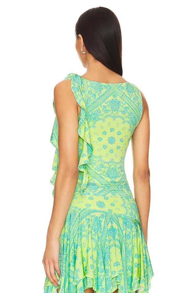 Juna Top Green Bandana Women Lovers and Friends Tops Juna Top Green Bandana Women Lovers and Friends Tops