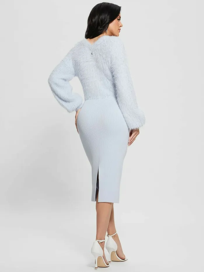 Kari VNeck Sweater Dress Sky High Multi Women Dresses and Jumpsuits GUESS Kari VNeck Sweater Dress Sky High Multi Women Dresses and Jumpsuits GUESS