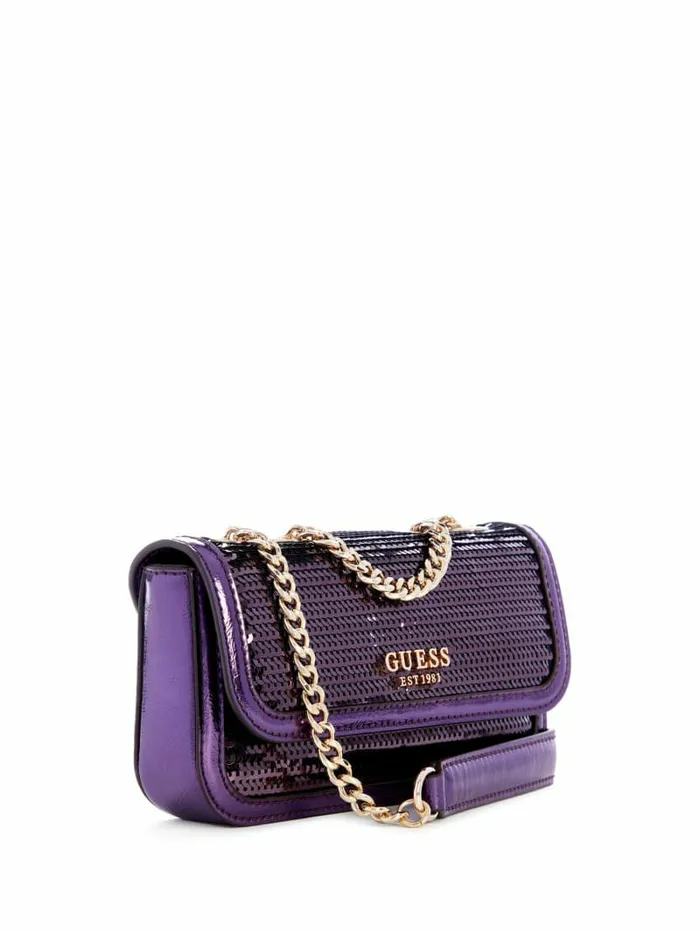 Kaska Sequin Convertible Mini Crossbody Antique Medium Wash Handbags GUESS Women Kaska Sequin Convertible Mini Crossbody Antique Medium Wash Handbags GUESS Women