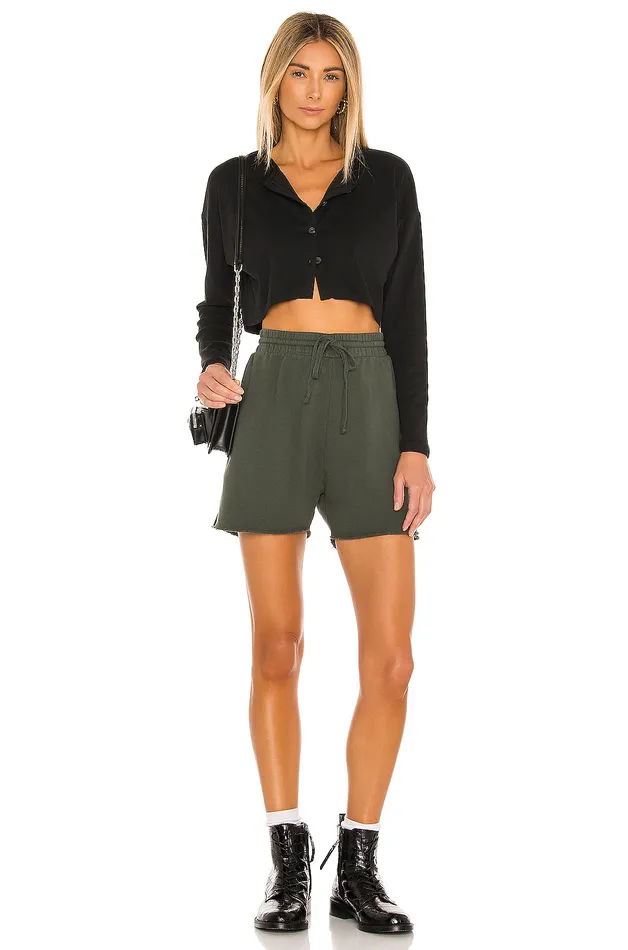 Keaton Cropped Top Black Women Lovers and Friends Sweaters and Knits Keaton Cropped Top Black Women Lovers and Friends Sweaters and Knits