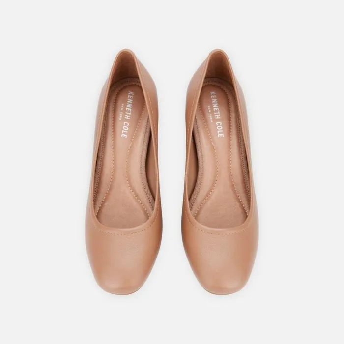 Kenneth Cole Balance Leather Pump Fawn Women Heels