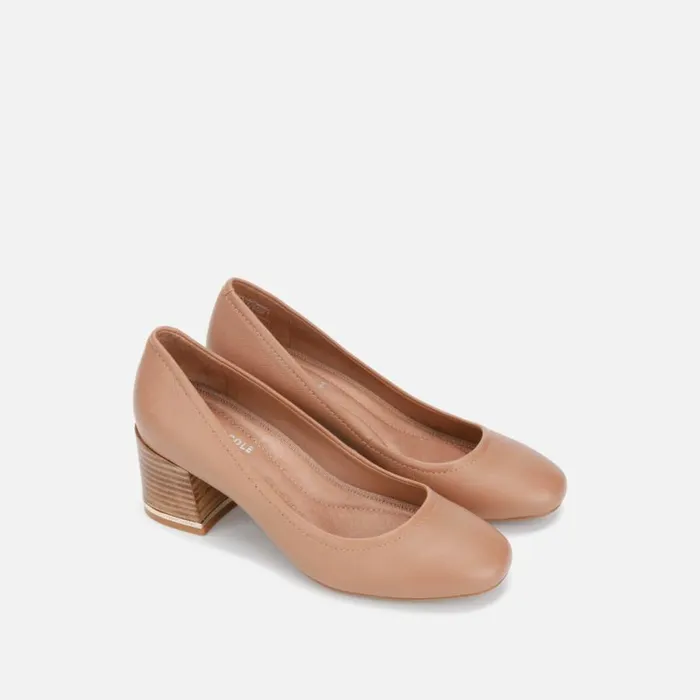 Kenneth Cole Balance Leather Pump Fawn Women Heels