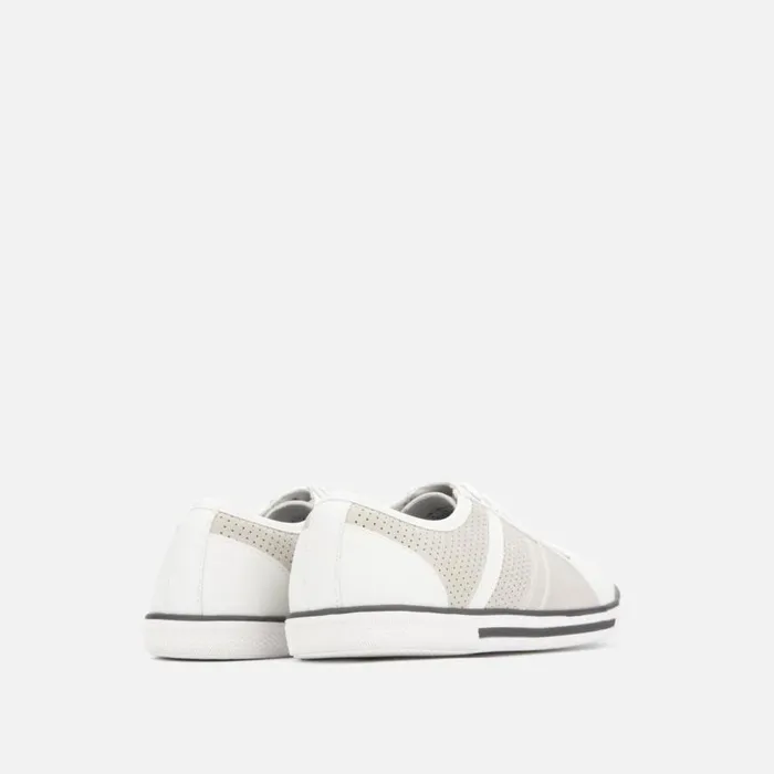 Kenneth Cole Center Low Top Sneaker White Combo Men Sneakers