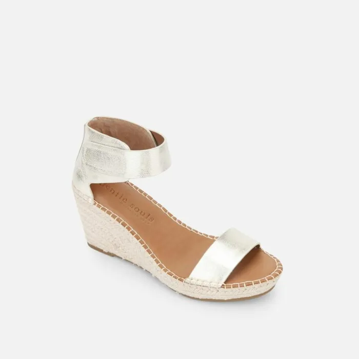 Kenneth Cole Charli Ankle Strap Wedge Sandal Ice Women Gentle Souls