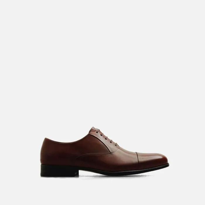 Kenneth Cole Chief Council Leather Oxford Cognac Men Oxfords