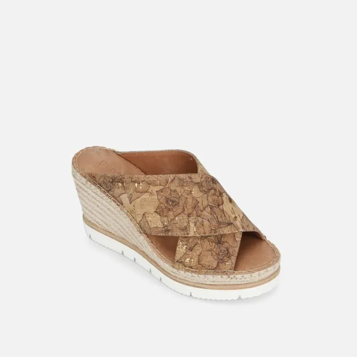 Kenneth Cole Elyssa Floral Cork XBand Slide Naturalgold Women Gentle Souls Kenneth Cole Elyssa Floral Cork XBand Slide Naturalgold Women Gentle Souls