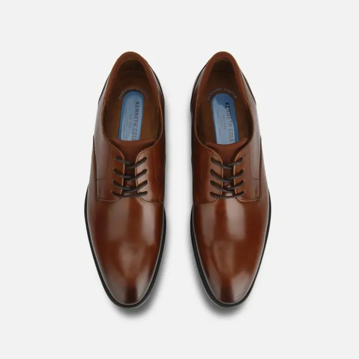 Kenneth Cole Futurepod Plain Toe Oxford With The Rebound System Ip Cognac Men Dress